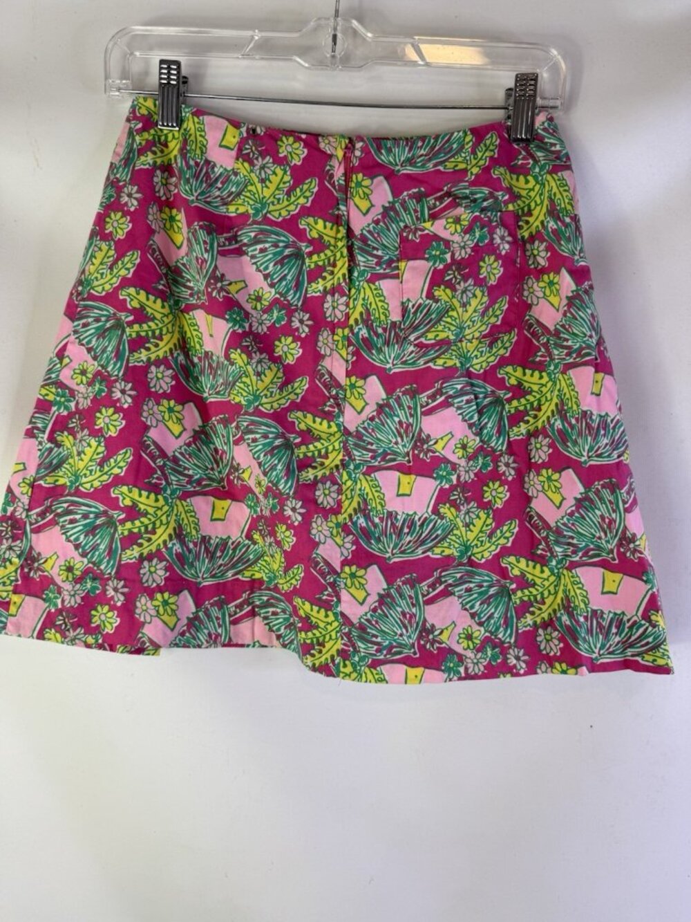 Vintage 90s Lilly Pulitzer Floral Jungle Print Wrap Skirt - Picture 6 of 8
